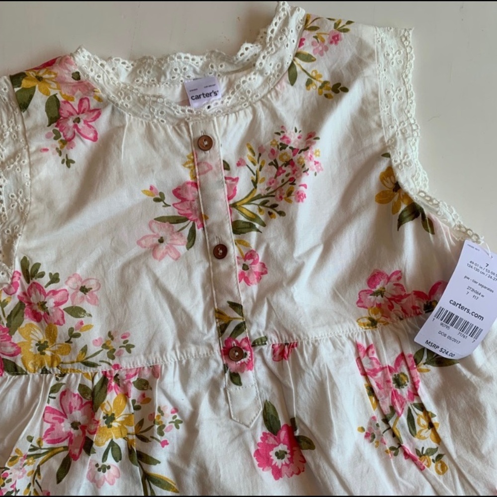 Carters Floral Tank — NWT